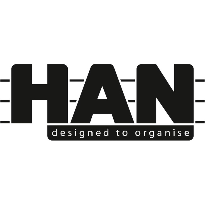 Органайзер для документів HAN IMPULS 2.0, 3 закриті шухляди, з замком, для паперів A4/C4, з етикетками, білий, гумові ніжки