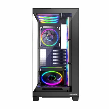 Корпус для комп'ютера Modecom Volcano Stellar ARGB Midi 8F Black