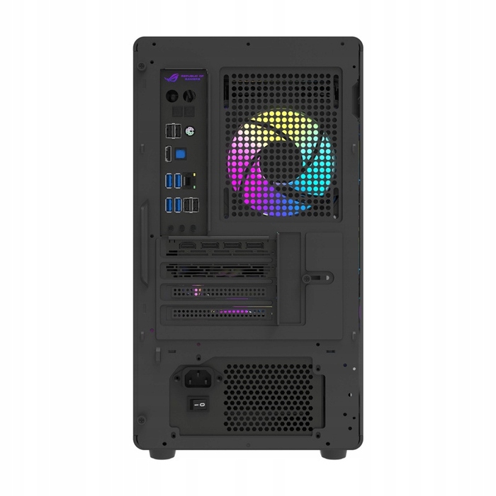 Корпус для комп'ютера DarkFlash DB460M Big Tower m-ATX, загартоване скло, чорний, USB 3.0
