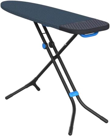 Гладильна дошка Joseph Joseph Glide Plus з регульованими ніжками, інтегрованою підставкою для праски та поглинаючим чохлом, 130 x 38 см, чорно-синя