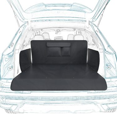 Захист для багажника автомобіля для собак – водонепроникний килимок з боковими захистами – міцний килимок для багажника для подорожей та транспортування собак
