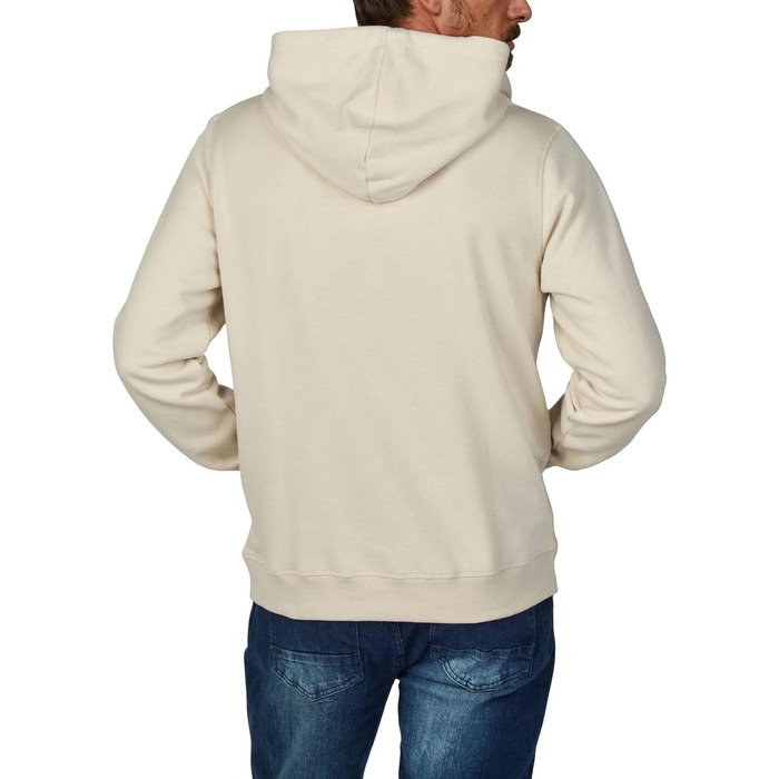 Чоловічий худі JACK & JONES Relaxed Fit з принтом JWHINTERLUDE, світло-бежевий (Moonbeam), розмір L
