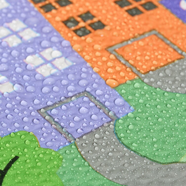 Relaxdays City Puzzle Mat