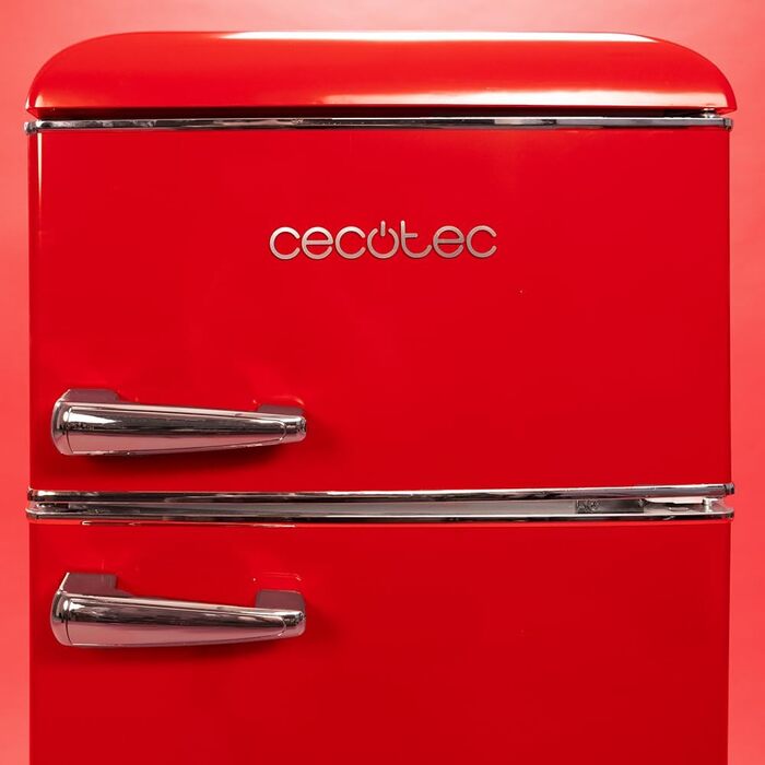 Холодильник Cecotec Bolero CoolMarket 2D Origin 86 Green - Ретро, 86л, Клас E, з морозильною камерою