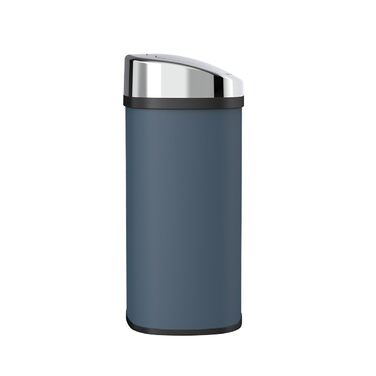 Відро для сміття кухонне автоматичне Majestic, 58 л, з нержавіючої сталі, матовий сірий