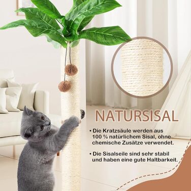 Котячий кігтетоп Leisuremix XXL, 80 см, зелений, сучасний дизайн, для великих котів
