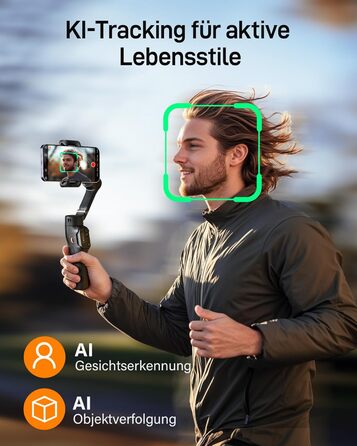 Hohem iSteady X3 SE - Стабілізатор Gimbal для смартфона, 3-осьовий, знімний пульт, 11 годин роботи, для Vlogging, Selfie, подорожей (чорний)