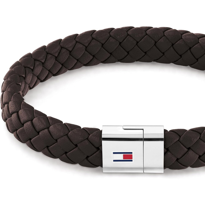 Браслет Tommy Hilfiger для чоловіків з шкіри (чорний, коричневий, синій)