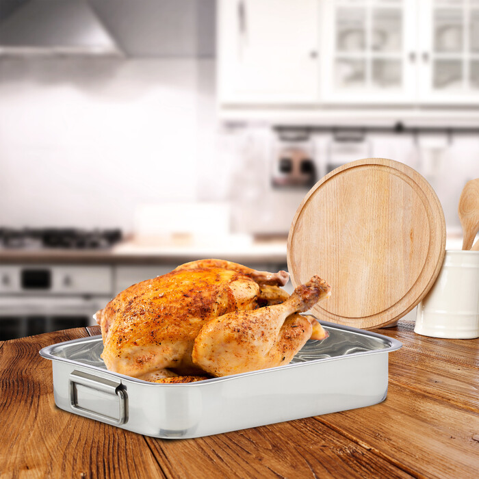Relaxdays Roasting Pan with Rack