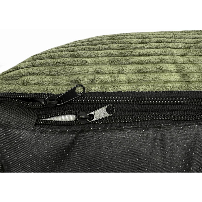 Ортопедичне ліжко для собак Elropet з м'якого корду, корзина для собак (Оливковий, XS/S/M/L/XL)