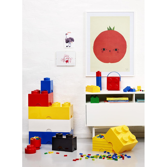 Контейнер для зберігання Lego Brick 8 великий, світло-блакитний
