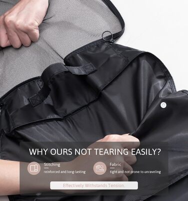 Органайзер для валізи Meowoo, набір 8 шт., кубики для пакування, чорний. Організація багажу для подорожей та бізнесу.