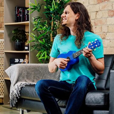 Укулеле Sopran 3rd Avenue 54 см (21 дюйм) – Початковий набір: чохол, підставка, ремінь, струни, медіатор та наклейки на гриф – Натуральний колір – Безкоштовні онлайн-уроки для початківців