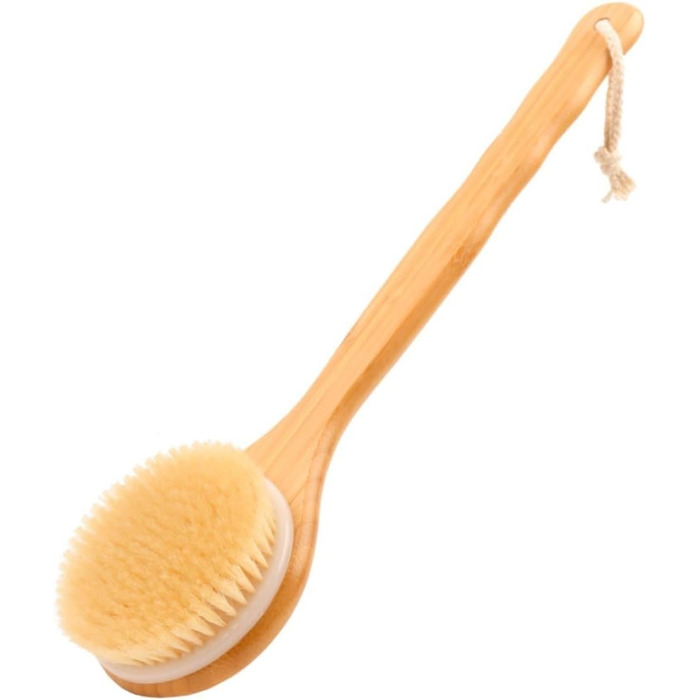 Bath brushes with boar bristles, bamboo, long handle, for men and women, bath brushes, shower brush