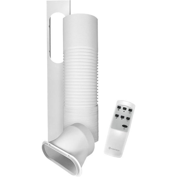 Мобільний кондиціонер HANTECH 9000 BTU | 3-в-1: охолодження, вентиляція, осушувач | Охолодження до 33 м² | З пультом керування та випускним шлангом