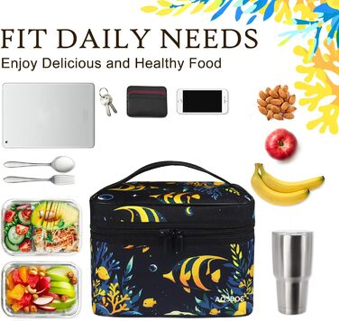 Сумка-холодильник для обіду: компактна, легка, водонепроникна, для роботи та школи