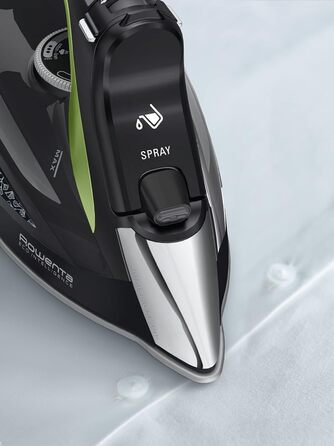 Праска Rowenta Eco Intelligence з постійною подачею пари, 2500 Вт, 45 г/хв, 180 г/хв, підошва Laser, чорний/зелений, DW6330