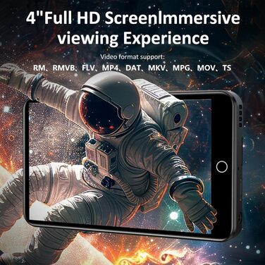 MP3 плеєр 96GB з Bluetooth, Wi-Fi, Android 13.0, Spotify, FM-радіо (чорний)