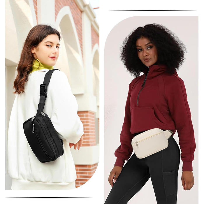 Гірчична поясна сумка для жінок та чоловіків з натуральної вовни та нейлону. Спортивна, для бігу, подорожей, з регульованим ремінцем та блискавкою. Містка для телефону та інших речей.