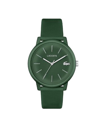 Годинник чоловічий Lacoste 12.12 Move Analog кварцовий з силіконовим ремінцем (Хакі)