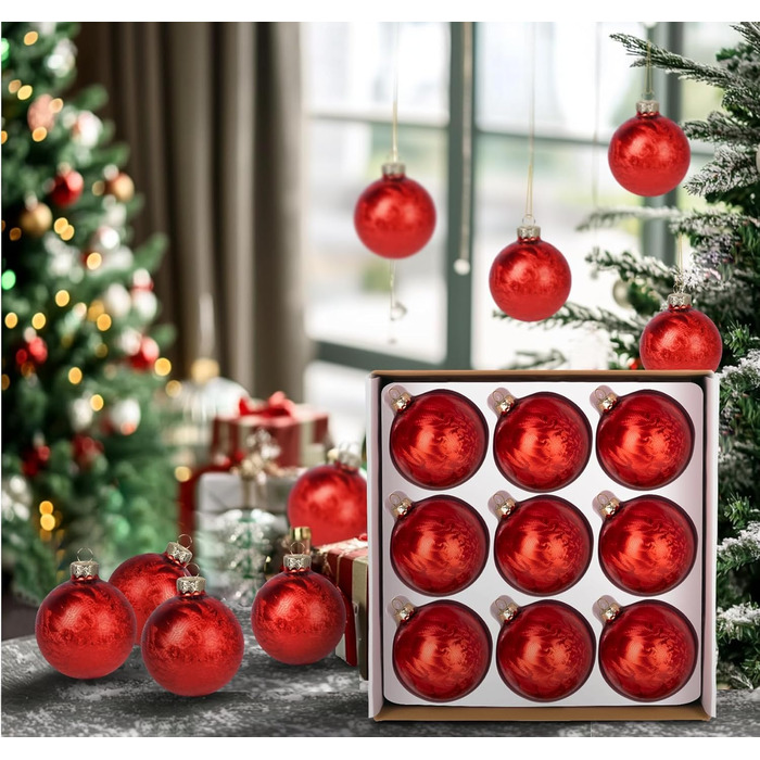 Скляні кулі для прикраси ялинки Hengsong, 24 шт., чорні та золоті, 6 см. Ідеальні для різдвяного декору