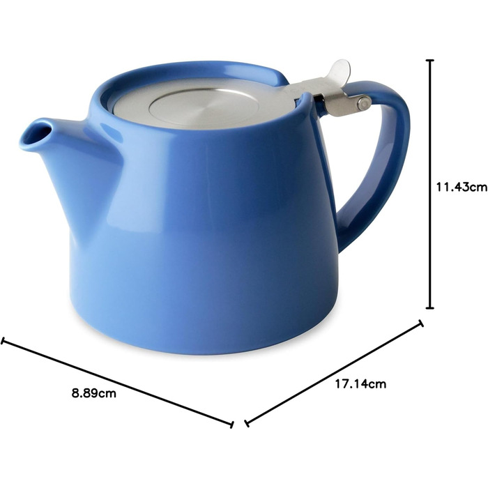 Teapot, 510 ml, white (Blue)