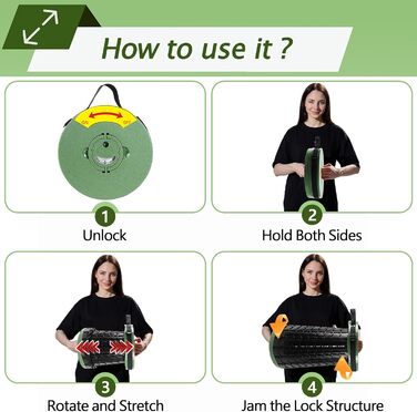 Розкладний телескопічний стілець Alevmoom для риболовлі та відпочинку на природі, 50 см, 450 кг, темно-зелений