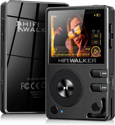 HIFI Walker H2: MP3-плеєр Hi-Res 128GB з Bluetooth 5.2, DSD DAC, підтримкою FLAC та розширенням до 512GB