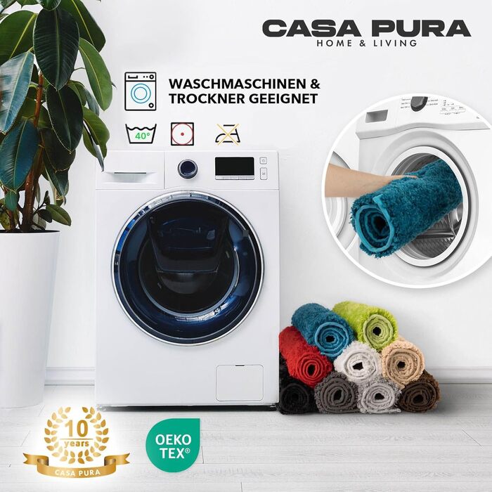 Casa Pura килимок для ванної кімнати, 70x120 см, кремовий, м'який, антиковзний, для душу, Casa Pura Ivory Sky Soft