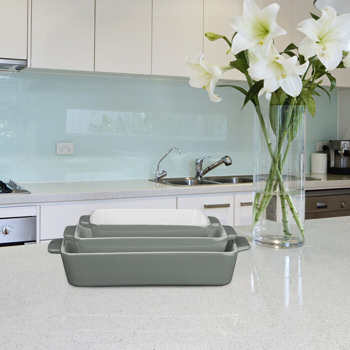 Relaxdays Set of 3 Casserole Dishes
