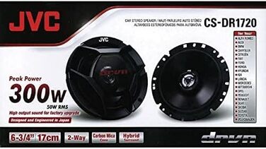 Автомобільні коаксіальні динаміки JVC CS-DR1720 17 см, 2 шт, чорні