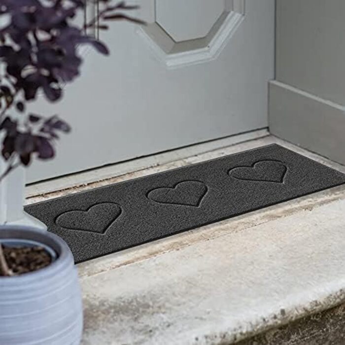 Килимок Nicoman Star з принтом зірки, 60x40 см (для дому та вулиці), сірий