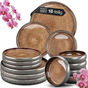 Набір посуду Moritz & Moritz SOLID Steinzeug – 18 предметів (6 осіб)