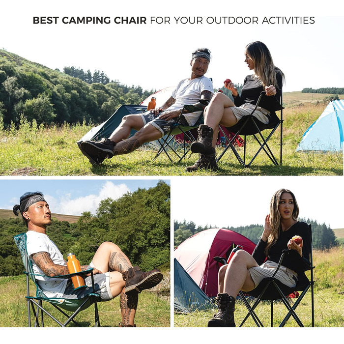 Крісло для кемпінгу Highlander - Легке та міцне туристичне крісло для відпочинку на природі