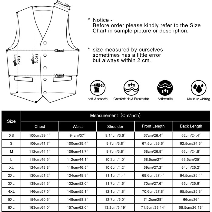 Костюм-тріо Enlision для чоловіків: жилет, краватка та нагрудна хустинка з квітковим патерном пейслі, чорний, розмір L