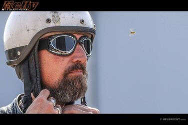 HELLY® Bikereyes №1 – Мотоокуляри для байкерів, вітрозахисні, з м'якою підкладкою, антизапотівання, захисне скло HLT® за стандартом DIN EN 166, комфортні для їзди на мотоциклі