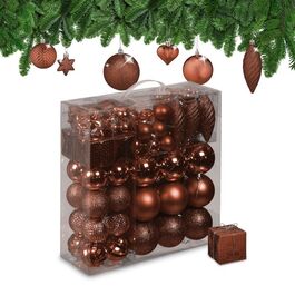 Relaxdays Set of 110 Christmas Baubles