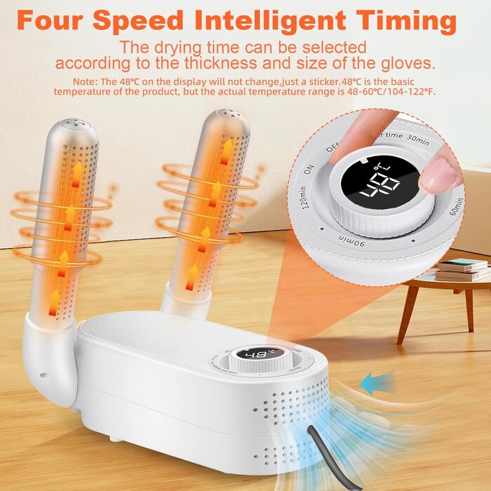 Електричний сушильник для рукавичок Boxhandschuh Trockner з таймером, швидким сушінням та антибактеріальним ефектом