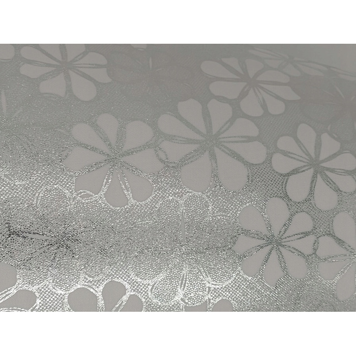 Сенсорна настільна нічна лампа з LED-абжуром, срібляста