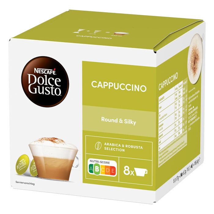 Кавові капсули NESCAFÉ Dolce Gusto Cappuccino, набір 3х16 шт (48 капсул)