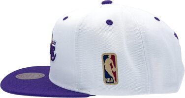 Кепка Mitchell & Ness NBA Lakers Snapback, універсальний розмір, біло-фіолетова