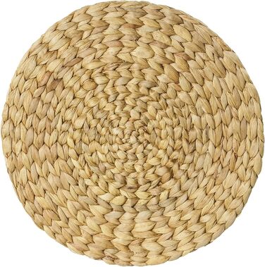 Coasters, placemats, or tablemats, set of 4, round 38 cm, water hyacinth