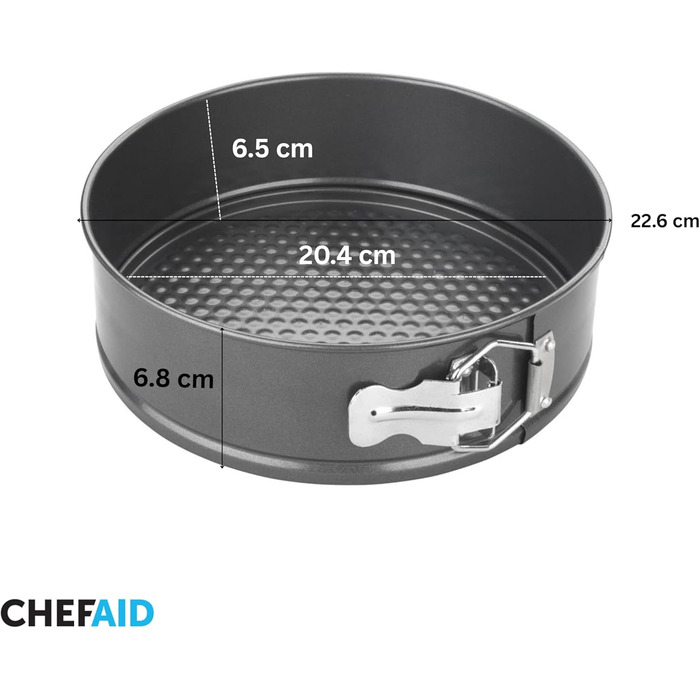 Форма для випічки тортів Chef Aid, 23 см, знімний дно, антипригарне покриття, для холодильника та морозильника