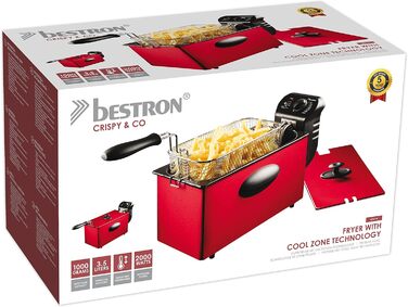 Bestron Oil Fryer with Cold Zone Technology