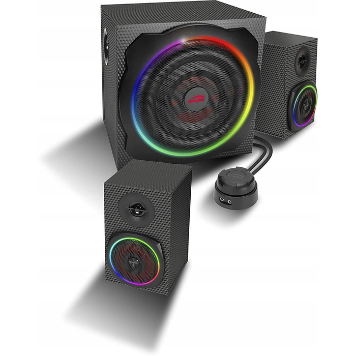 Акустична система 2.1 SpeedLink Gravity Carbon 60 Вт, чорна