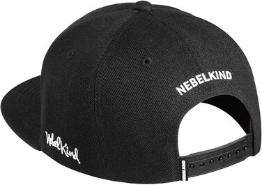 Кепка Snapback Nebelkind для чоловіків та жінок, унісекс, регульована, стильна, streetwear, бейсболка з прямим козирком, ретро (чорний, багатокольоровий)