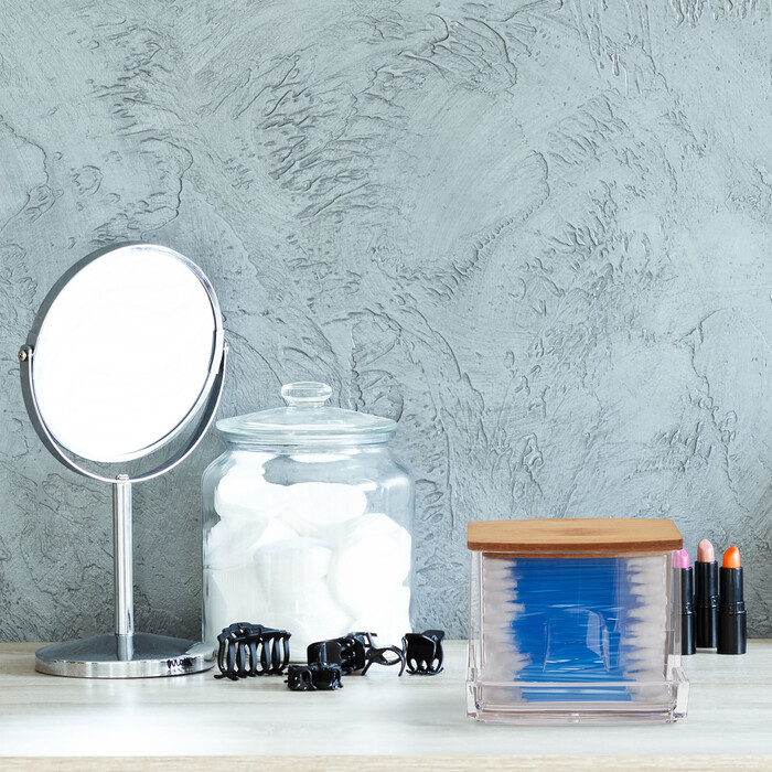 Relaxdays Cotton Swab Storage