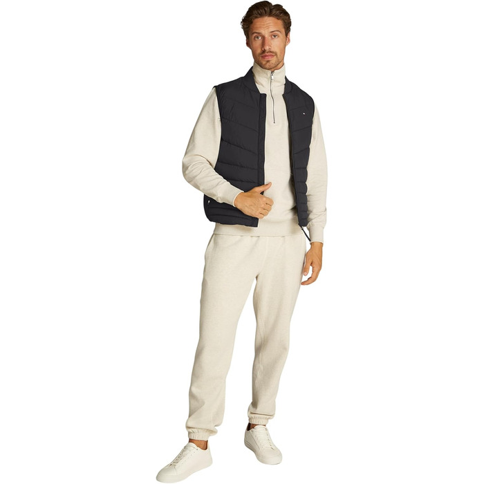 Жилет чоловічий Tommy Hilfiger Mix Quilt, водонепроникний, 3XL, великі розміри (Чорний)