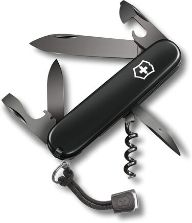 Мультитул Victorinox Spartan Onyx Black: Швейцарський ніж з 13 функціями, клинок, коркшик, відкривачка для консервів
