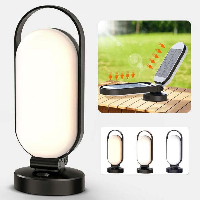 Bravzurg LED Camping Lamp Rechargeable, 5000mAh Battery Solar Camping Light Outdoor, Foldable Waterproof Hanging Camping Lantern Accessories Gear, Battery Lamps for Tent, Blackout, Emergency